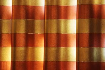 Shiny gold texture curtain
