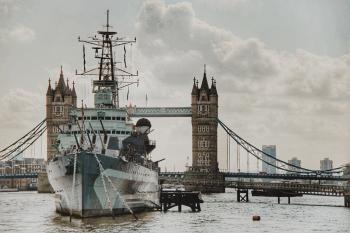 Ship Sailing on Tower Bridge