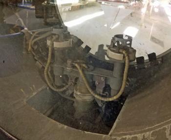 Large Ship's Searchlight, c. 1950 , 23.5" diam. glass: Skipjack ...