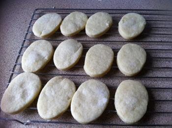 Shortbread biscuits baked