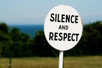 Sign silence and respect