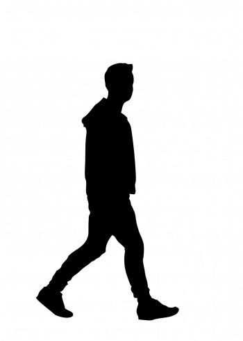 Walking Person Silhouette at GetDrawings.com | Free for personal use ...