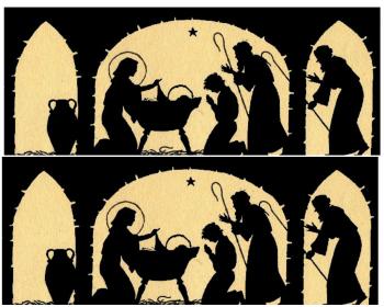 Nativity Silhouette Candle Holder - 12 Days of Christmas {day 3 ...