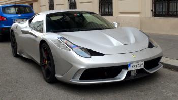 Silver Ferrari 458 Speciale - YouTube