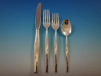 Stardust by Gorham Sterling Silver Flatware Set Service Mid Century ...