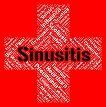 Sinusitis Word Shows Acute Rhinosinusitis And Affliction