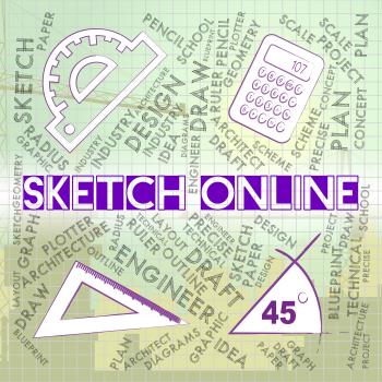 Sketch Online Means Web Site And Creative