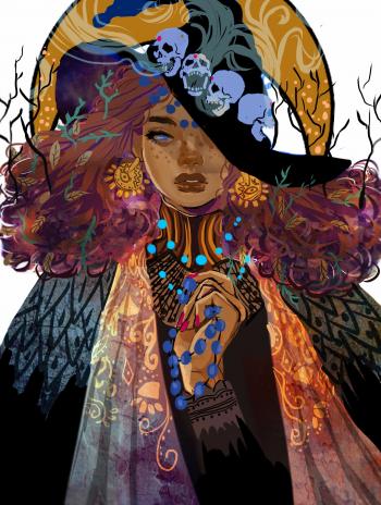 ArtStation - skull witch, muna abdirahman