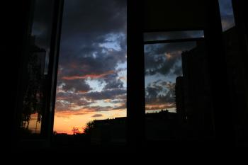 Sky in window