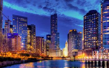 Skyscraper At Night HD Wallpaper, Background Images