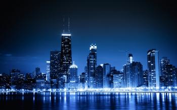 Skyscraper At Night HD Wallpaper, Background Images