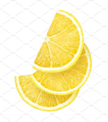 Lemon slices isolated ~ Food & Drink Photos ~ Creative Market