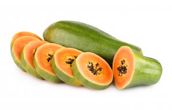 Sliced Papaya Fruit