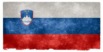 Slovenia Grunge Flag
