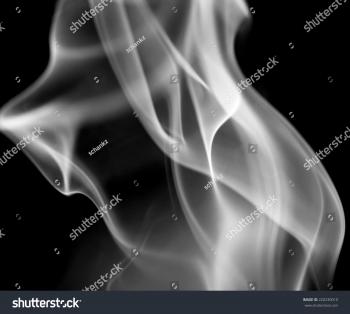 Smoke On Black Background Stock Photo (Royalty Free) 220230010 ...