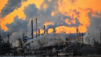 Smoke Stacks from distant Factory - YouTube