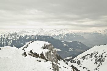Snowy Swiss Alps
