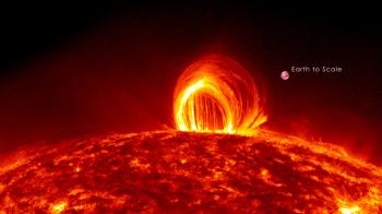 NASA | Fiery Looping Rain on the Sun - YouTube