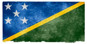 Solomon Islands Grunge Flag