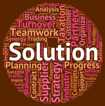 Solution Word Represents Succeed Solving And Successful