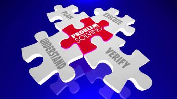 Problem Solving Fix Issue Trouble Repair Puzzle PIeces 3d Animation ...