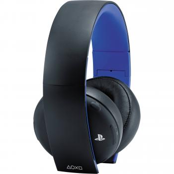 Sony PlayStation Gold Wireless Headset (Black) 10029 B&H Photo