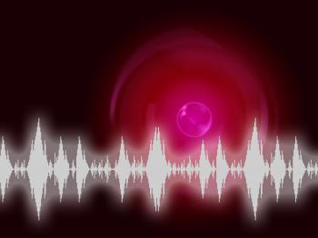 Sound Wave Background Means Audio Frequency Or Analyzer