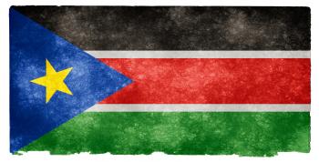 South Sudan Grunge Flag