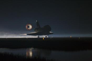 Space shuttle Atlantis Landing