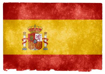 Spain Grunge Flag