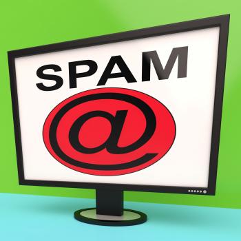 Spam Message Shows Junk Unsolicited Unwanted E-mail