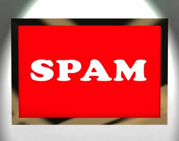 Spam Screen Showing Spamming Unwanted And Malicious Email
