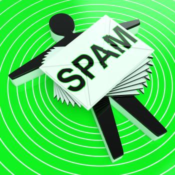 Spam Target Shows Junk Unsolicited Unwanted E-mail