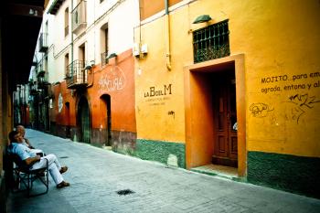Spanish colorful street