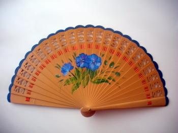 Spanish fan. Hand painted by Eloisa Duran. | Hand Fans. Abanicos ...