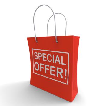 Special Offer Shopping Bag Shows Bargain