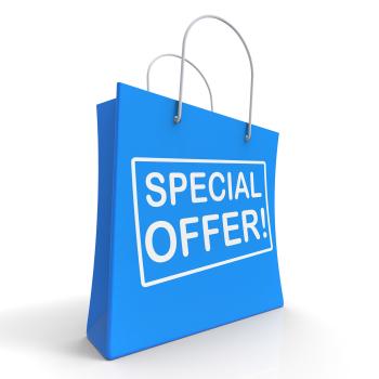 Special Offer Shopping Bag Shows Promotion