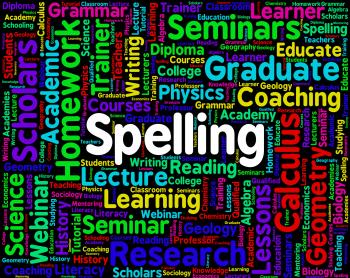 Spelling Word Means Spellings Penmanship And Publisher