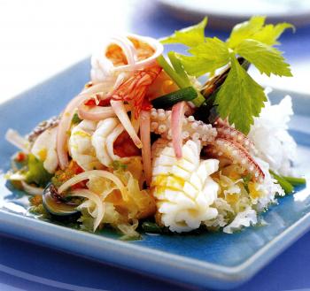 Menu: Appetizer- Seafood salad or Tuscan garden salad. Main - Baby ...