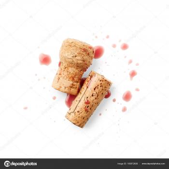 Spilled red wine with corks — Stock Photo © Nik_Merkulov #160672608