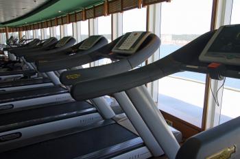 Sport gym with a view on the sea