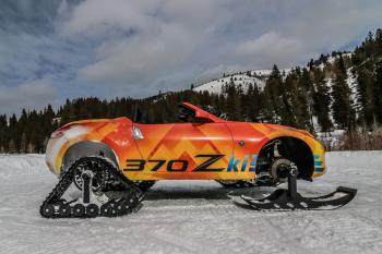 Custom Sports Car Transforms Into Ultimate Snowmobile