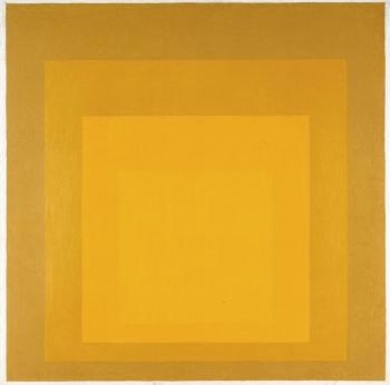 Study for Homage to the Square: Departing in Yellow', Josef Albers ...