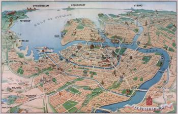 St Petersburg Tourist Map - St Petersburg • mappery