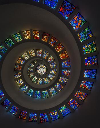 Stained Glass Spiral