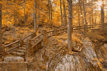 Stairway to Neglected Enlightenment - Sepia Gold HDR