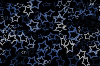 Star bakdrop - blue overlapping stars