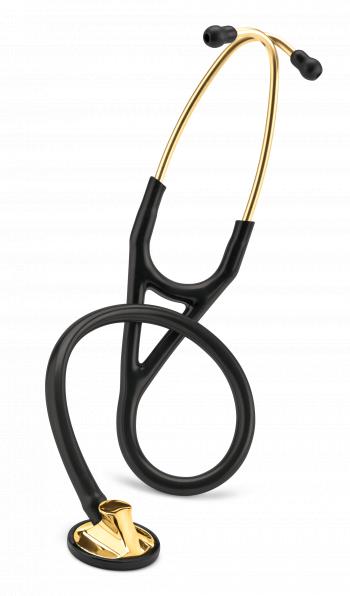 Littmann Master Cardiology Stethoscope: Black & Brass 2175