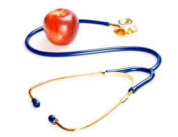 Stethoscope and Apple