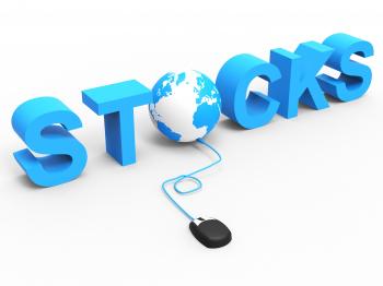 Stock Trades Represents World Wide Web And Bought